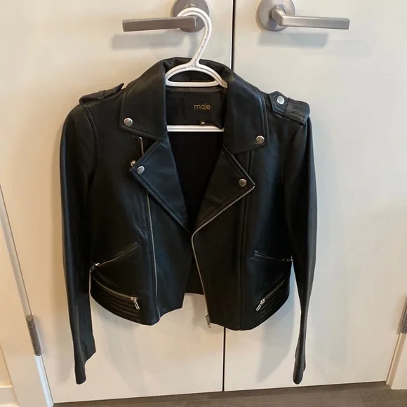 Maje leather jacket - Picture 3 of 16